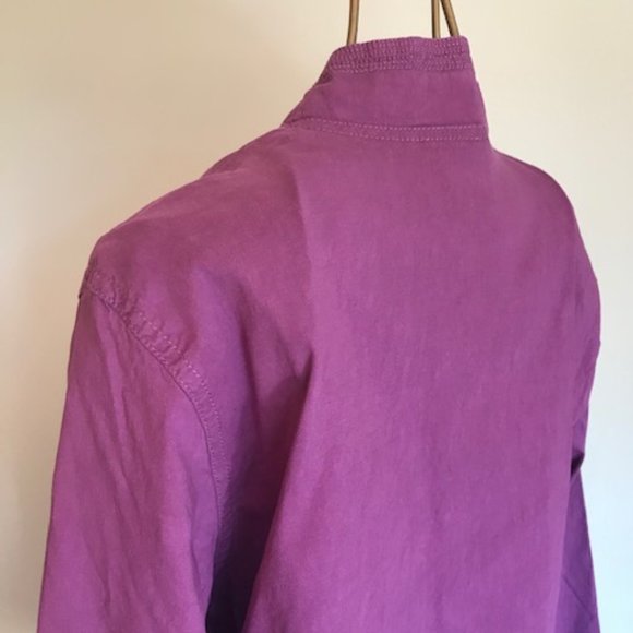 Eileen Fisher purple linen tunic, size L - Picture 5 of 12